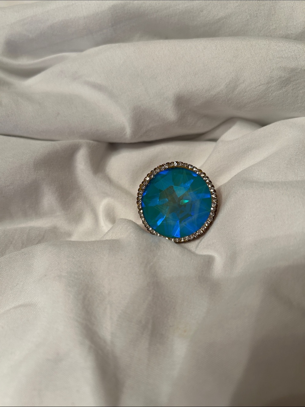 Blue gemstone ring